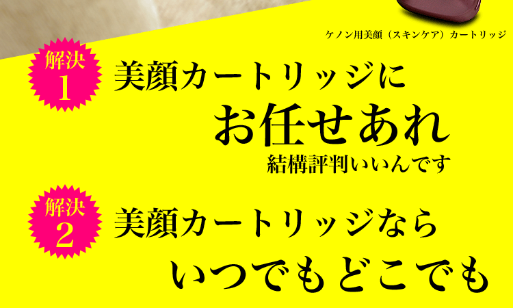 美顔カートリッジにお任せ