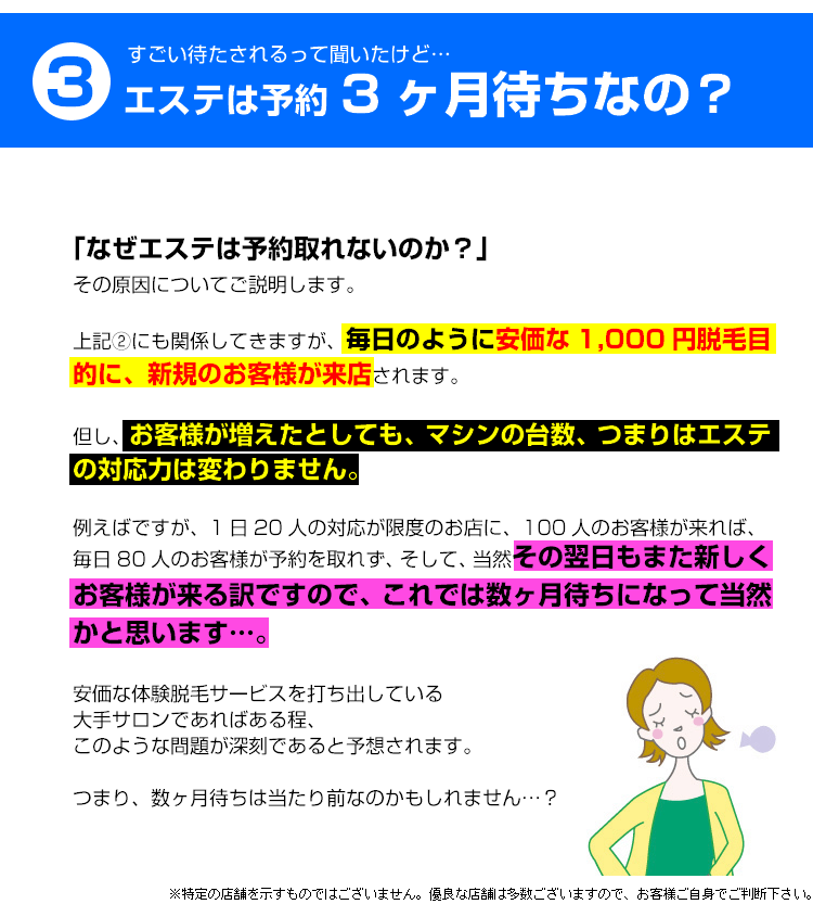 予約3ヶ月待ち