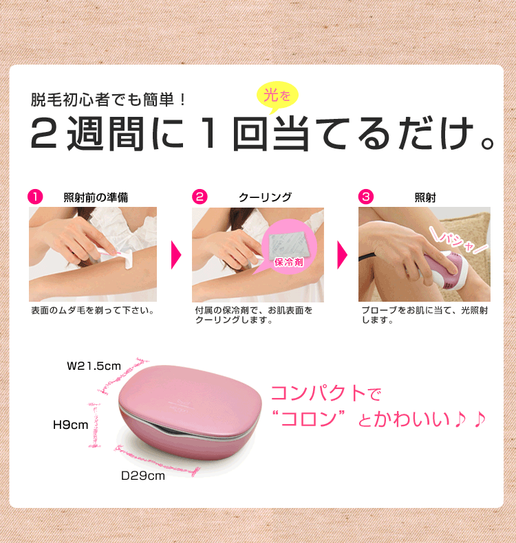 2週間に1回当てるだけ