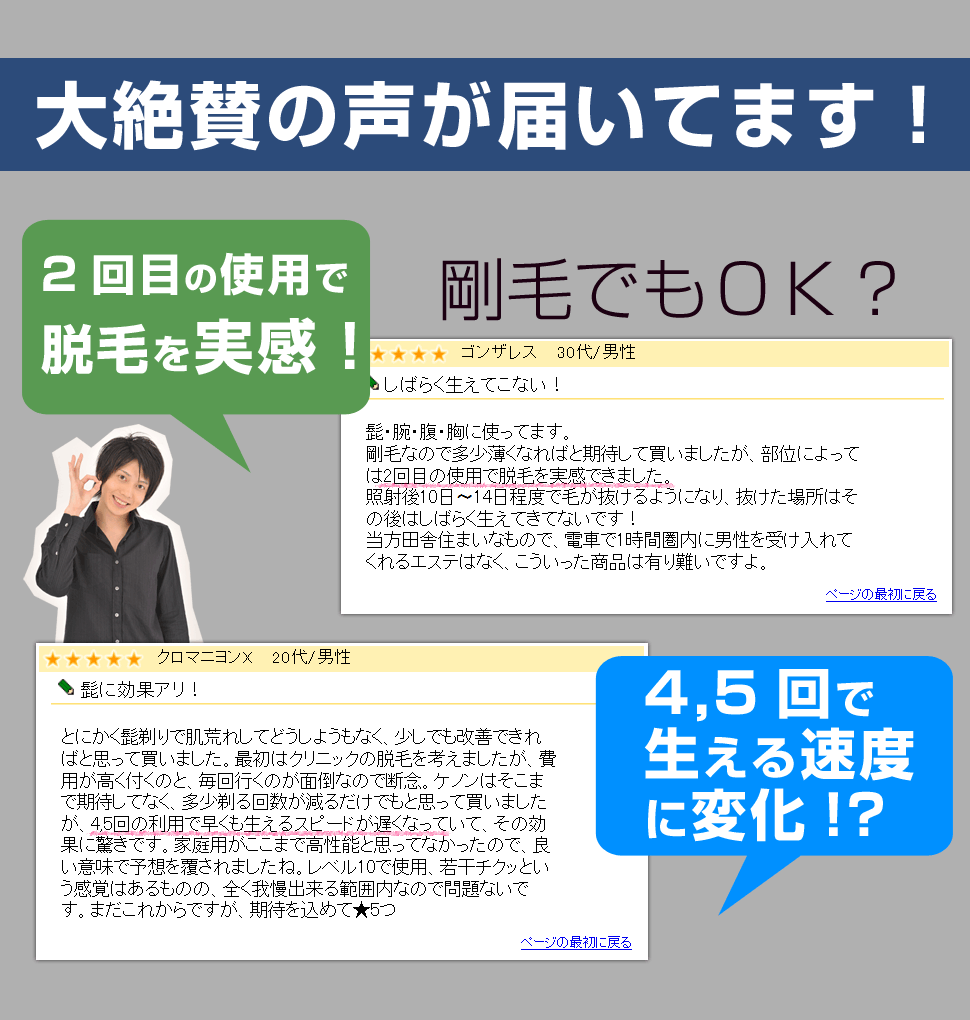 お喜びの声多数