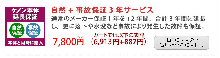自然+事故保証